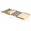 vidaXL Lattenrost mit 38 Latten Verstellbares Kopfteil 80x200 cm