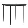 vidaXL Garten Essgruppe mit Kissen 3 pcs Schwarz Poly-Rattan