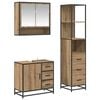 vidaXL Badezimmerm&ouml;bel-Set 3 Stk. Artisan-Eiche 35 x 37,5 x 166 cm