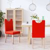 vidaXL Esszimmerst&uuml;hle 2 Stk. Rot Kunstleder