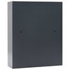 vidaXL Digitaler Safe mit Schloss Dunkelgrau 30 x 10 x 36,5 cm Stahl