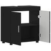 vidaXL Badezimmerschrank-Set TULUM Schwarz 60 x 34 x 63 cm