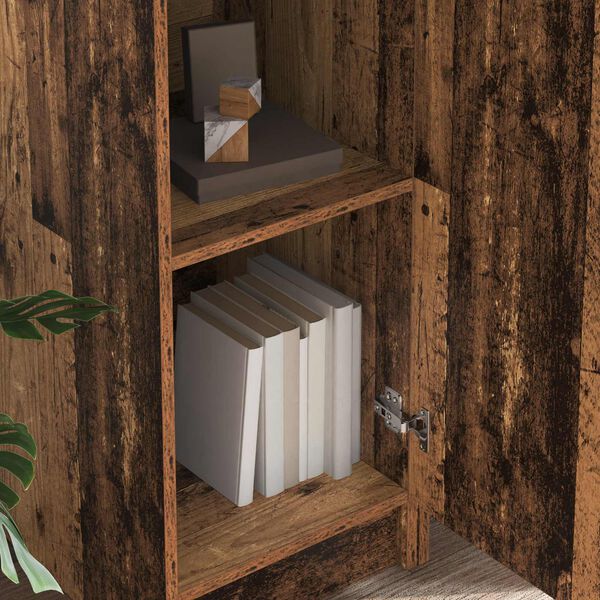 vidaXL Schreibtisch 2 pcs Altholz