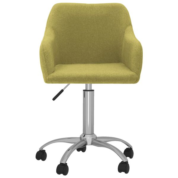 vidaXL Esszimmerst&uuml;hle 2 Stk. Drehbar Gr&uuml;n Stoff