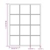 vidaXL Wandspiegel 2 Stk. Schwarz 80x60 cm Metall