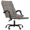 vidaXL B&uuml;rostuhl mit Massagefunktion Taupe Stoff