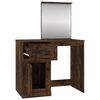 vidaXL Schminktisch mit Spiegel R&auml;uchereiche 90x50x132,5 cm
