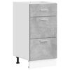 vidaXL Unterschrank Lyon Betongrau 40x46x81,5 cm Holzwerkstoff