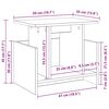 vidaXL TV-St&auml;nder Schwarz Eichen-Optik 50 x 35 x 45 cm Holzwerkstoff