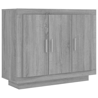 vidaXL Sideboard Grau Sonoma 92x35x75 cm Holzwerkstoff