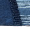 vidaXL Kelim-Teppich Baumwolle 120x180 cm mit Muster Blau