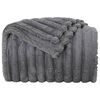 vidaXL &Uuml;berwurfdecke Dunkelgrau 150 x 130 cm Fleece