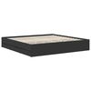 vidaXL Bettrahmen mit Schubladen Schwarz 200 x 200 cm Ingenieurs Holz
