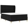 vidaXL Boxspringbett mit Matratze Schwarz 200 x 160 cm Stoff