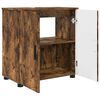 vidaXL Badezimmerschrank mit T&uuml;r Ger&auml;ucherte Eiche 61 x 35 x 64 cm