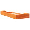 vidaXL Bettrahmen Wachsbraun 90 x 210 cm Massives Kiefernholz