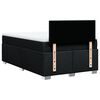 vidaXL Boxspringbett mit Matratze Schwarz 120x190 cm Stoff