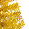vidaXL K&uuml;nstlicher Weihnachtsbaum Beleuchtung & Kugeln Gold 210 cm