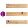 vidaXL Treppenstufen 4 Stk. Unbehandelt 120x25x2 cm Massivholz Eiche