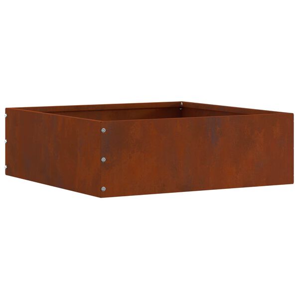 vidaXL Raseneinfassung Rostig 40 x 40 x 13 cm Wetterfeststahl