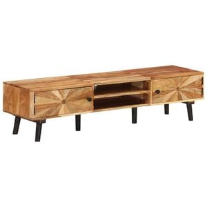 vidaXL TV-Schrank 145x35x35 cm Akazie Massivholz