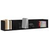 vidaXL Wandregal Schwarz Eichen-Optik 100 x 18 x 18 cm Holzwerkstoff