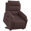 vidaXL Relaxsessel mit Aufstehhilfe Dunkelbraun Stoff