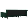 vidaXL Schlafsofa 2-Sitzer mit 2 Kissen Dunkelgr&uuml;n Samt