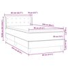 vidaXL Boxspringbett mit Matratze Dunkelgr&uuml;n 80x220 cm Samt
