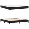 vidaXL Bettrahmen mit Matratze Schwarz 180 x 200 cm Stoff
