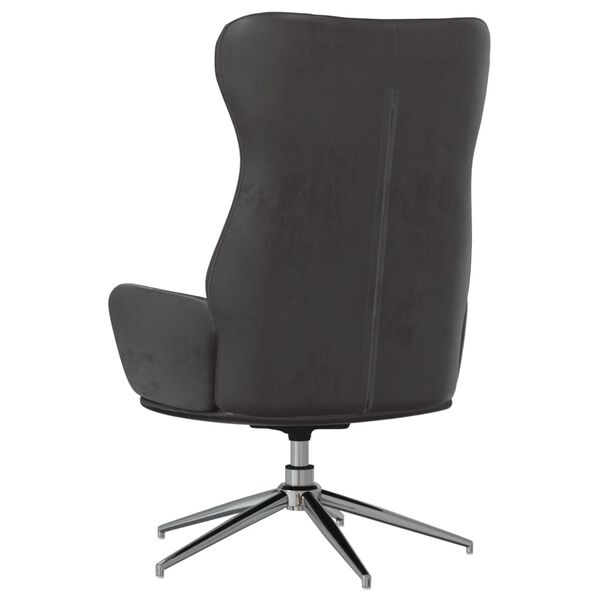 vidaXL Relaxsessel Gl&auml;nzend Schwarz Kunstleder