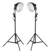 vidaXL Fotostudio-Set mit Leuchten, Hintergrund und Reflektor