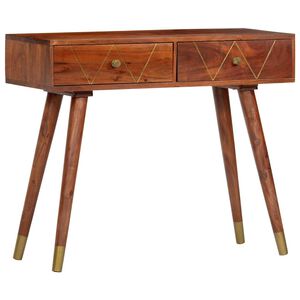 vidaXL Konsolentisch 90&times;35&times;76 cm Massivholz Akazie