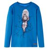 Kinder-Langarmshirt Petrolblau 116