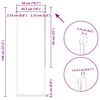 vidaXL Verdunkelungsrollo Schwarz 50x130 cm Stoffbreite 45,7 cm