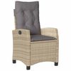 vidaXL Garten Essgruppe mit Kissen 5 pcs Beige Poly-Rattan