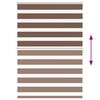 vidaXL Doppelrollo Braun 105x150 cm Stoffbreite 100,9 cm Polyester