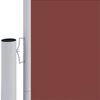vidaXL Seitenmarkise Ausziehbar Braun 117x1200 cm