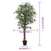 vidaXL Ahornbaum K&uuml;nstlich 336 Bl&auml;tter 120 cm Gr&uuml;n