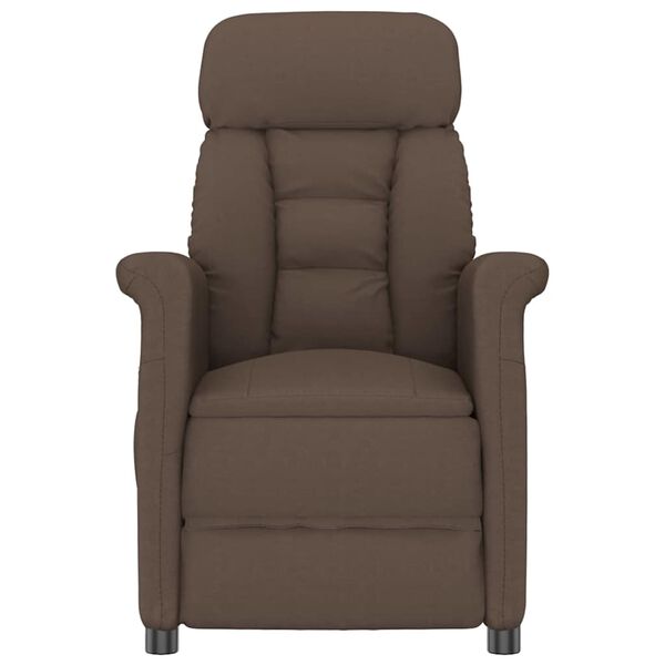 vidaXL Massagesessel mit Kissen Braun 70.5 x 96.5 x 95 cm Kunstleder