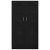 vidaXL B&uuml;cherregal Schwarz Eichen-Optik 82,5 x 30,5 x 150 cm