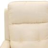 vidaXL Aufstehsessel Creme Stoff