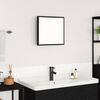 vidaXL LED-Badezimmerspiegel Schwarz Eichen-Optik 40 x 37 x 8.5 cm