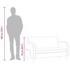 vidaXL Sofa 2-Sitzer Kunstleder Schwarz