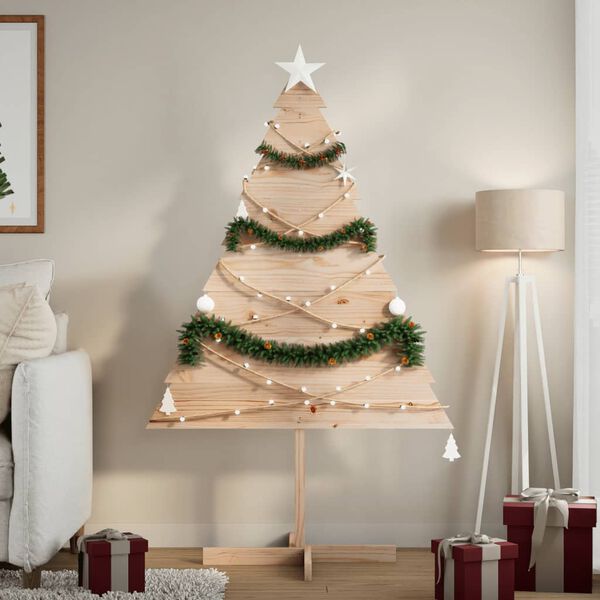 vidaXL Weihnachtsbaum zum Schm&uuml;cken 150 cm Massivholz