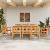vidaXL Garten Essgruppe 7 pcs Braun Massivholz Akazie