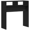 vidaXL Konsolentisch Schwarz Eichen-Optik 78 x 30 x 80 cm