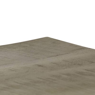 vidaXL Schubladenschrank Grau mit Messing 140 x 40 x 80 cm Mangoholz Massiv