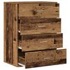 vidaXL Sideboard mit Schubladen Altholz 60 x 39 x 80 cm Holzwerkstoff