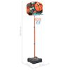 vidaXL Tragbares Basketball Spiel-Set Verstellbar 109-141 cm
